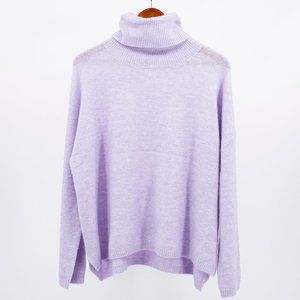 Splendid Lilac Wool Turtleneck Sweater - Size L - Excellent Condition